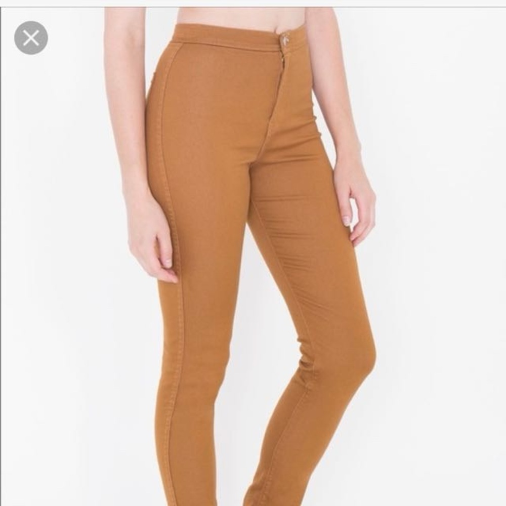 American Apparel Jeans in Camel Brown